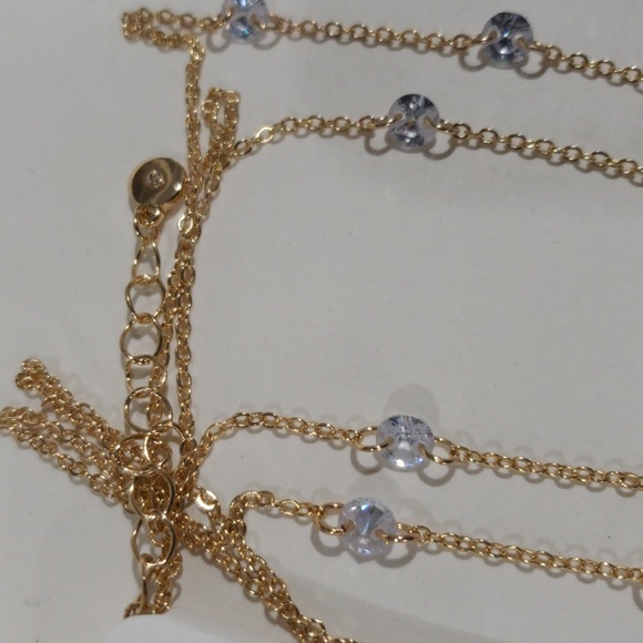 ✨ Maurices Gold-Tone Layered Dazzling Cubic Zirconia Necklace - Women's Jewelry - Picture 6 of 10